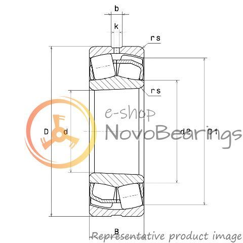 22222EAKW33C3 SNR Bearing (110х200х53 mm.)