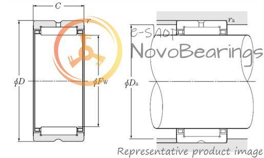 NK24/16R NTN Bearing (24х32х16 mm.)