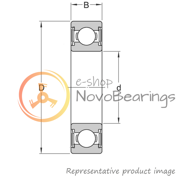 W 61900-2RS1 SKF Bearing (10х22х6 mm.)