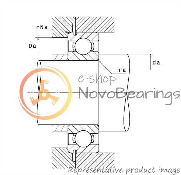 6207N SNR Bearing (35х72х17 mm.)