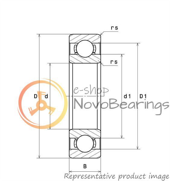 6816C4 NTN Bearing (80х100х10 mm.)