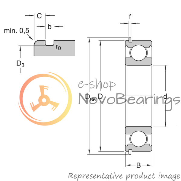 209 NR SKF Bearing (45х85х19 mm.)