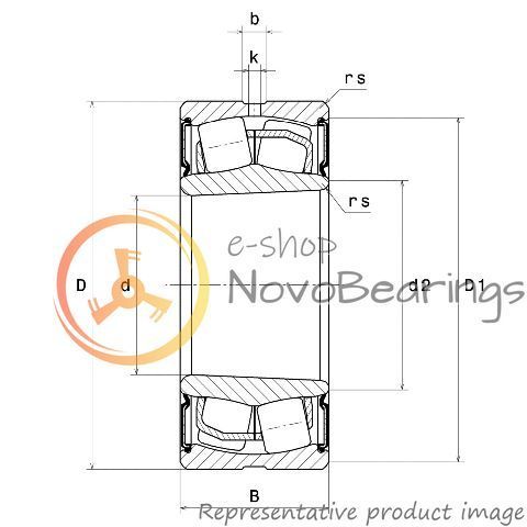 10X22214EAKW33EE SNR Bearing (70х125х38 mm.)
