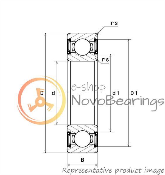 R8LLU/5K NTN Bearing (12.7х28.575х7.938 mm.)