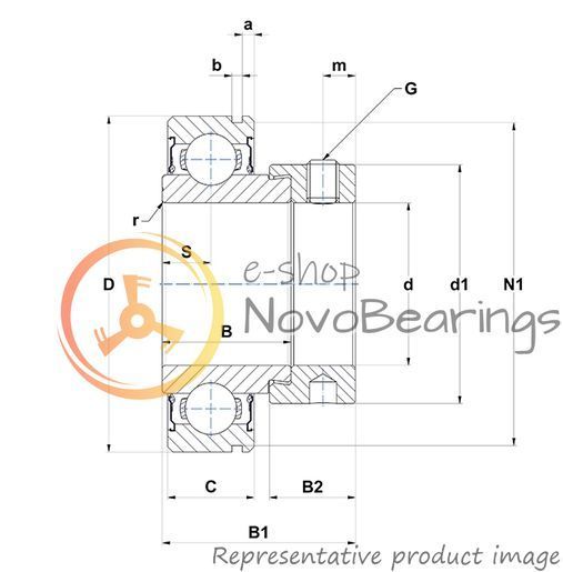 CES207 SNR Bearing (35х72х38.9 mm.)