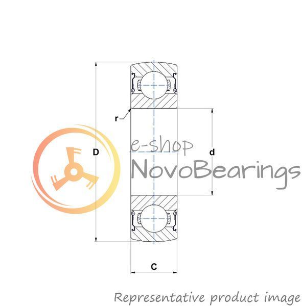 6207SEE SNR Bearing (35х72х17 mm.)