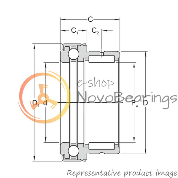 NKX60Z NTN Bearing (60х72х40 mm.)