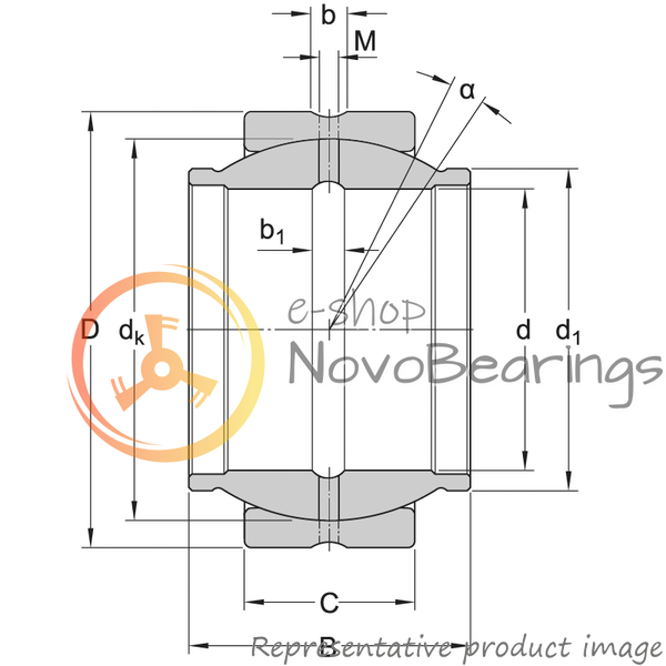 GEG 200 ES SKF Bearing (200х290х200 mm.)
